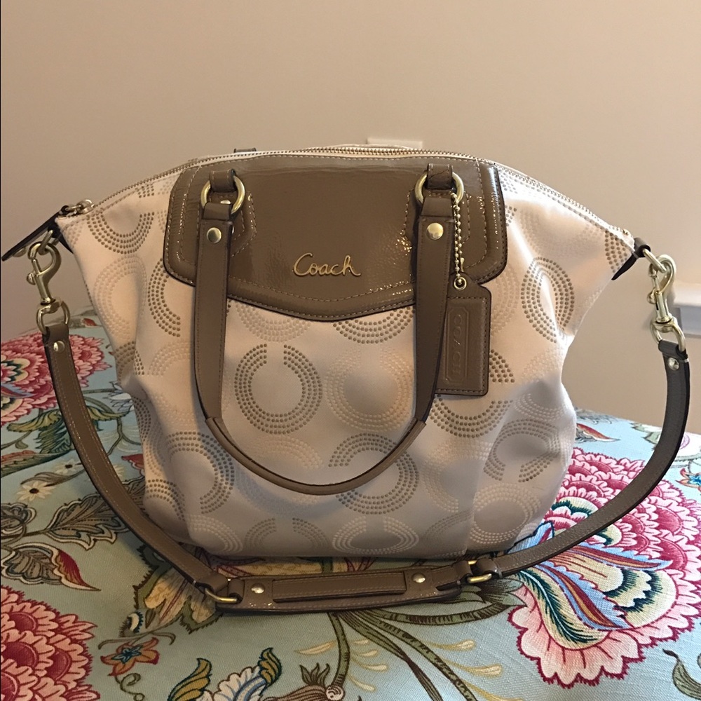 Taupe Coach bag
