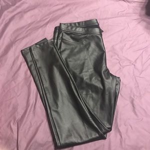 Hue leatherette faux leather leggings