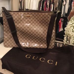 Authentic GUCCI Crystal Messenger Bag