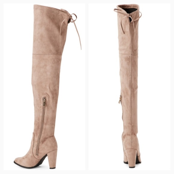 CATHERINE MALANDRINO SORCHA OTK TAUPE BOOTS - Picture 3 of 8