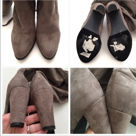 CATHERINE MALANDRINO SORCHA OTK TAUPE BOOTS - Picture 8 of 8