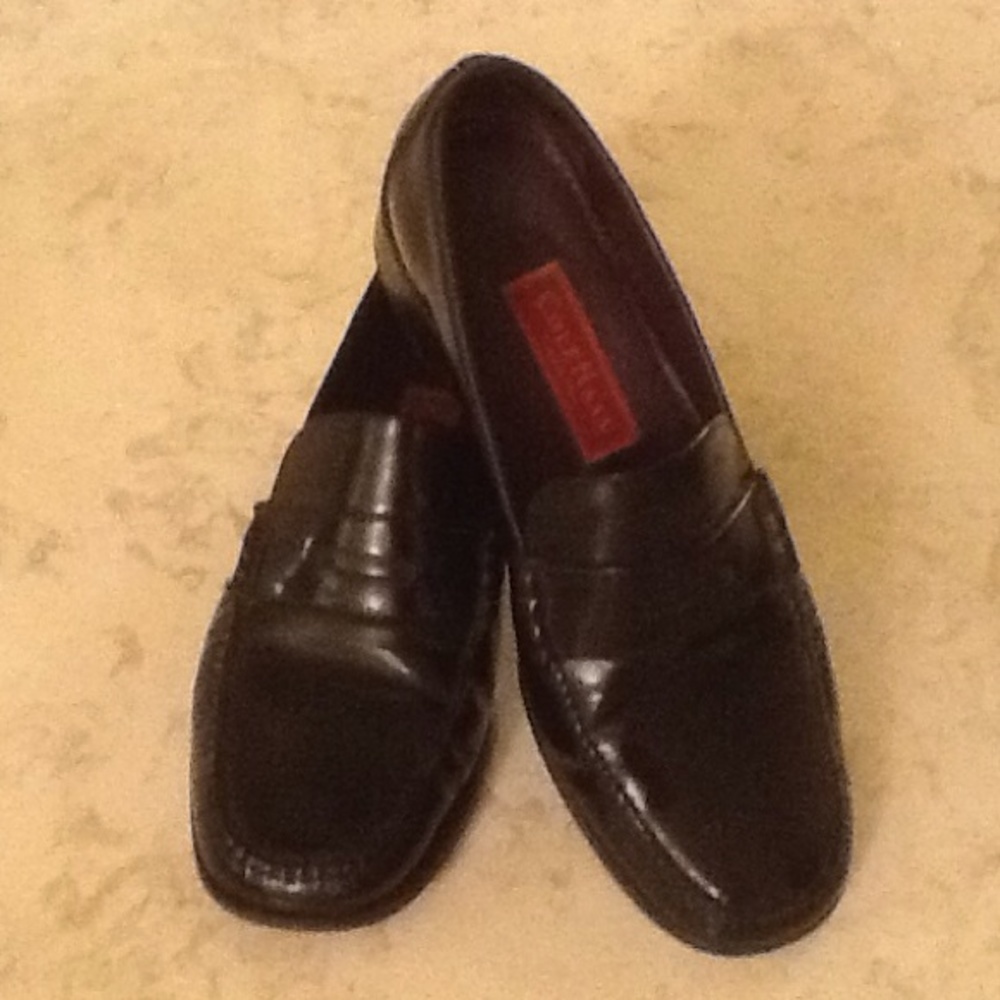 Black Cole Haan penny lofers