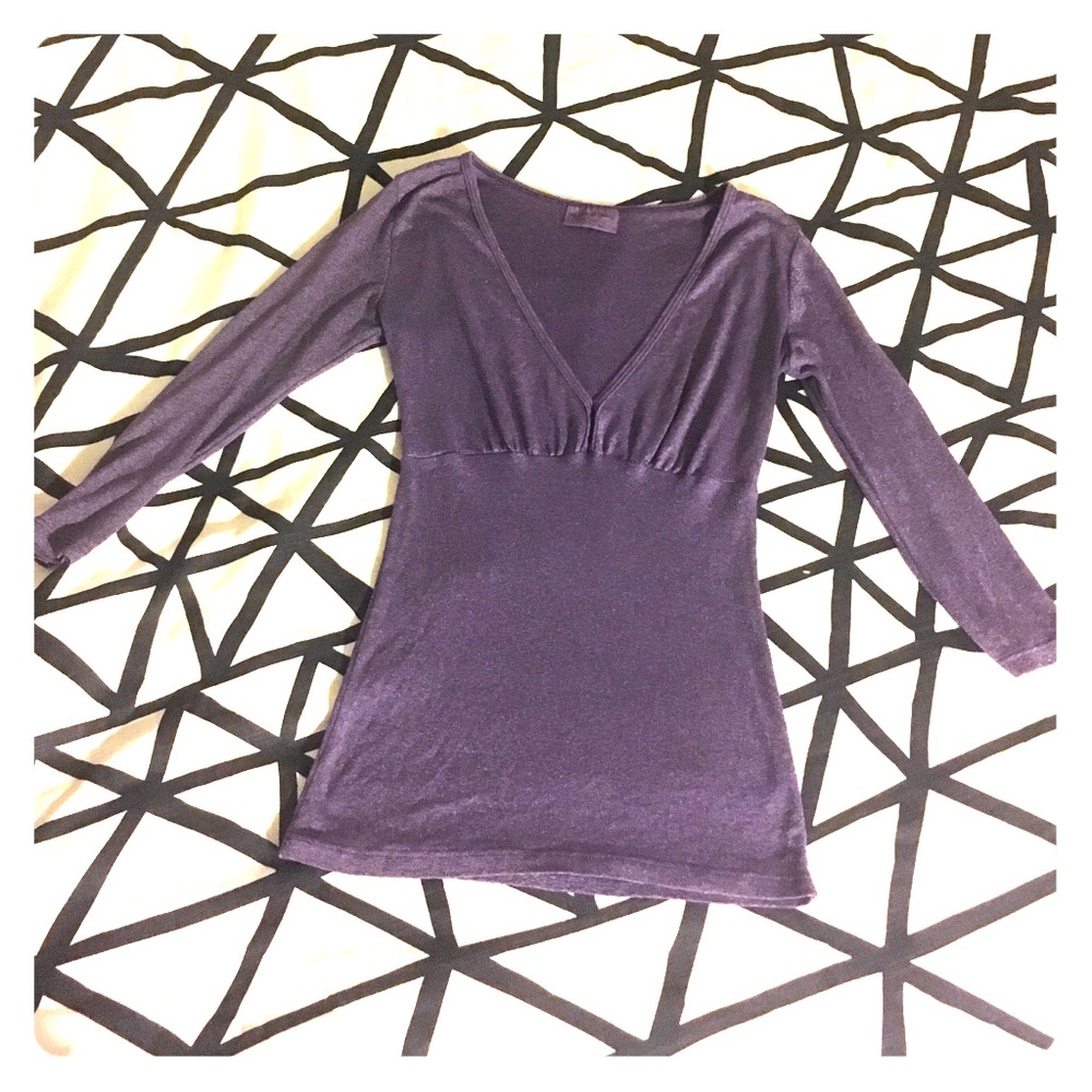 Gorgeous Michael Stars Shimmer Purple Shirt