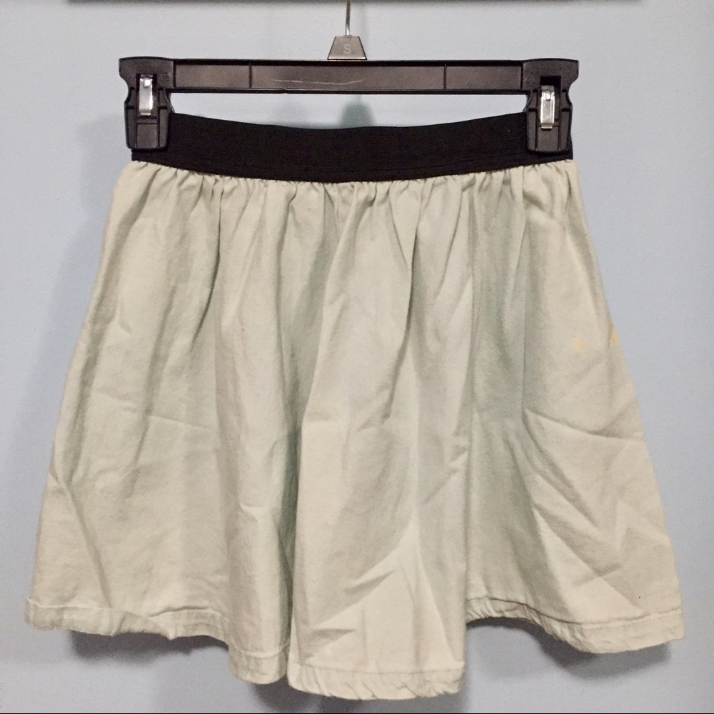Blue cotton skirt