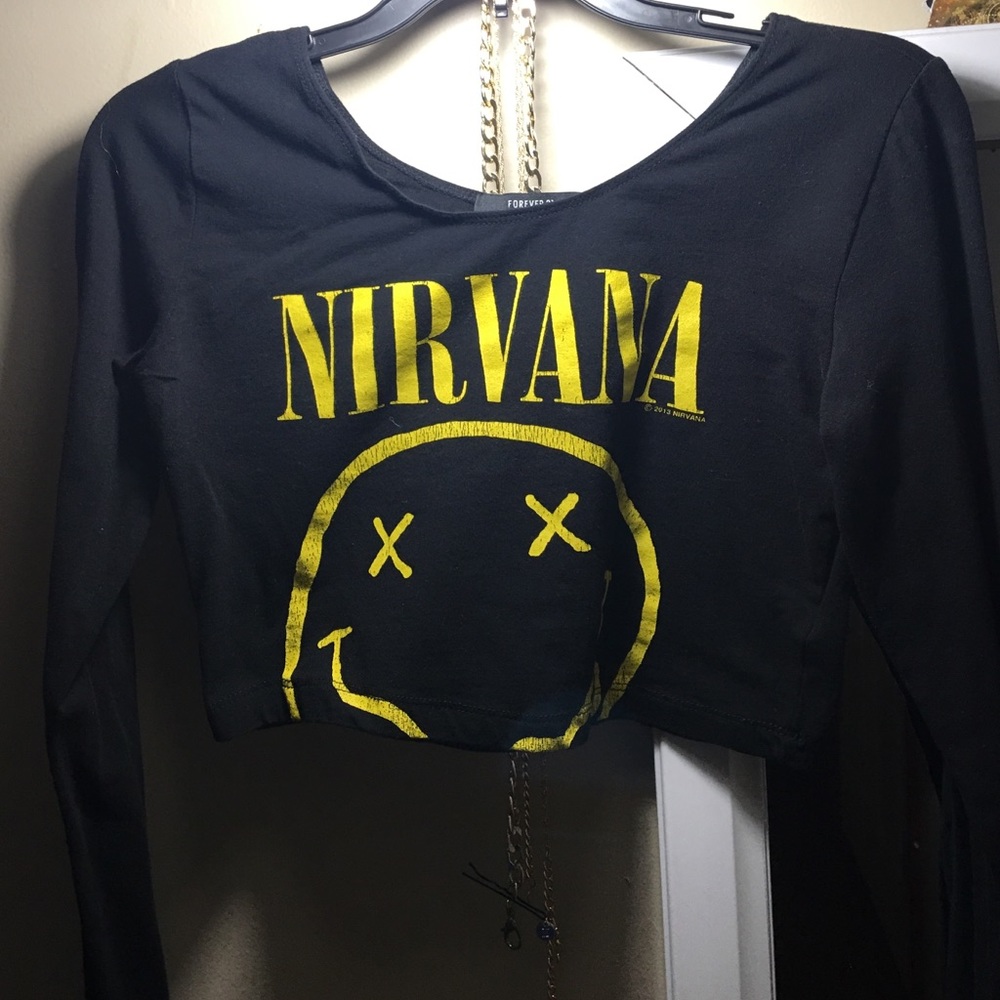 Classic nirvana crop top