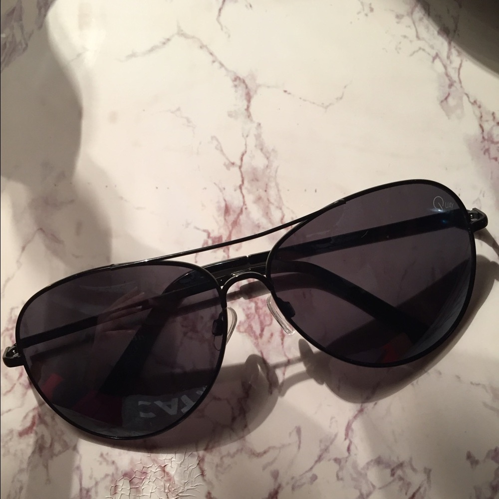QUAY sunglasses. Name brand, black and brand new.