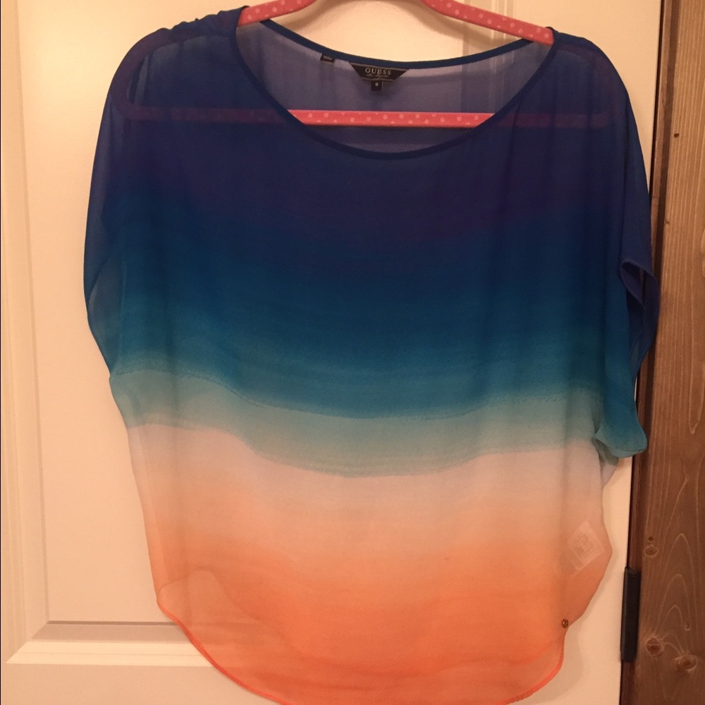 Guess sunset top