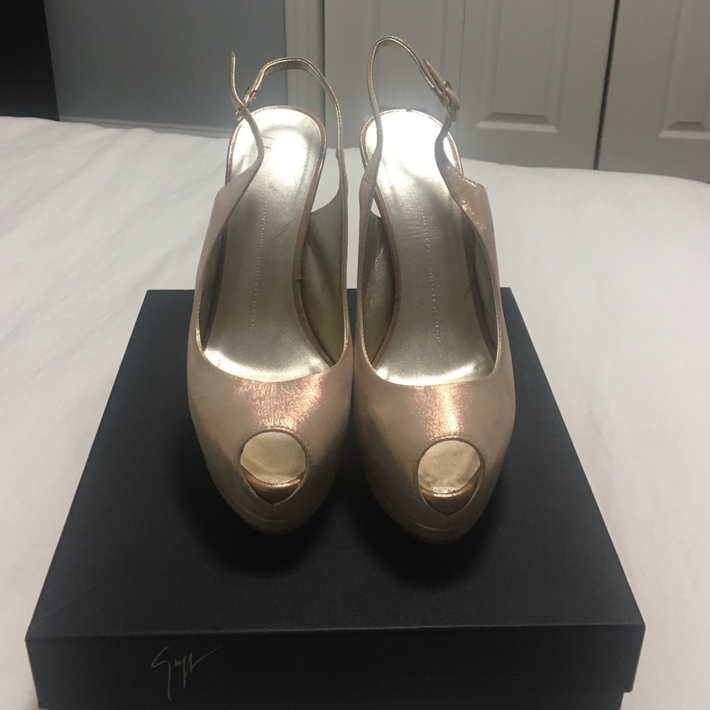 Giuseppe Zanotti open toe platform heels