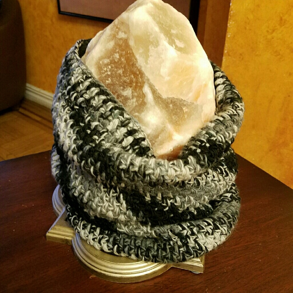 Wool neck warmer, fully fleece lined