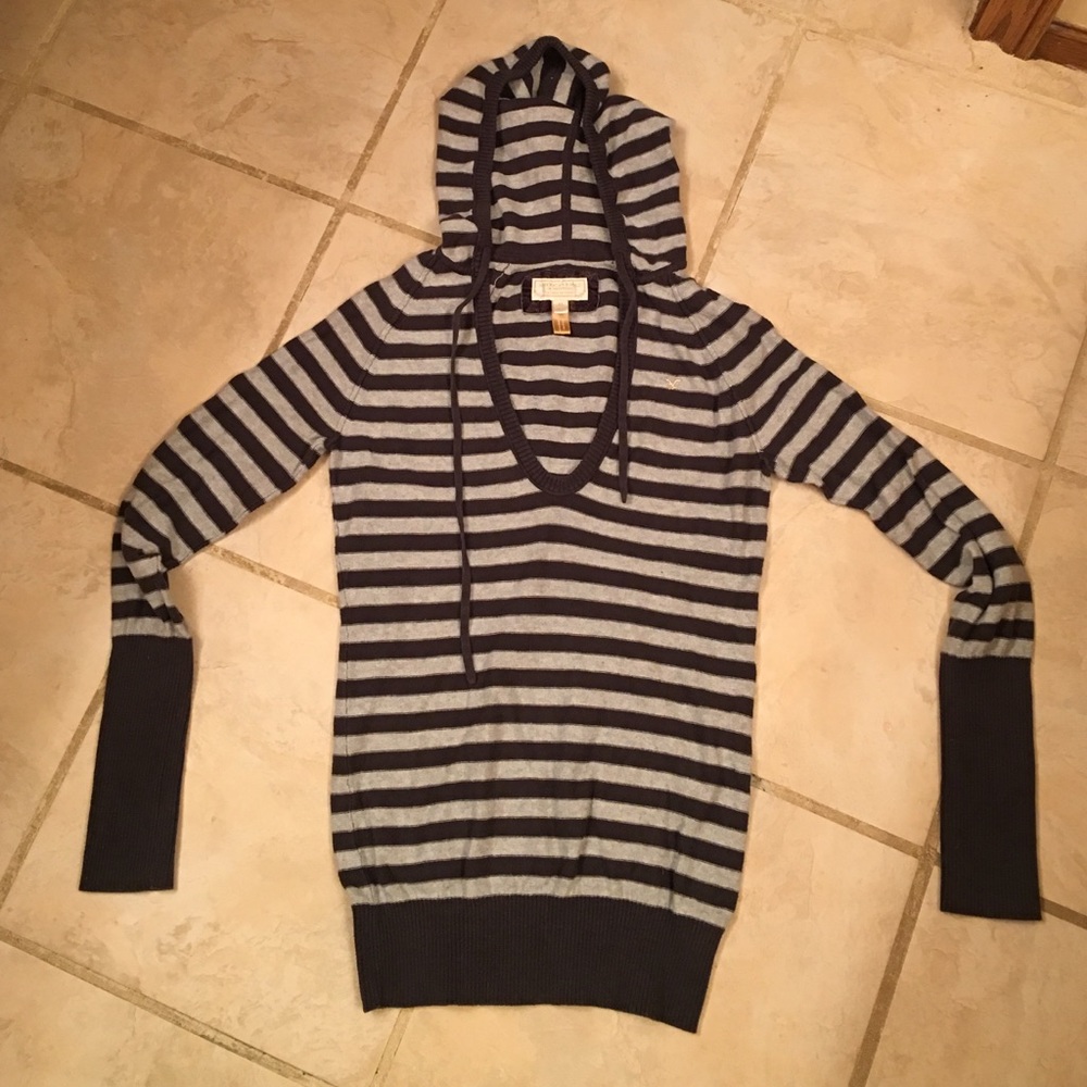American Eagle Striped Sweater Hoodie