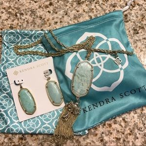 Kendra Scott Rayne Necklace & Elle Earrings