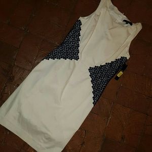 NWT White and black dress