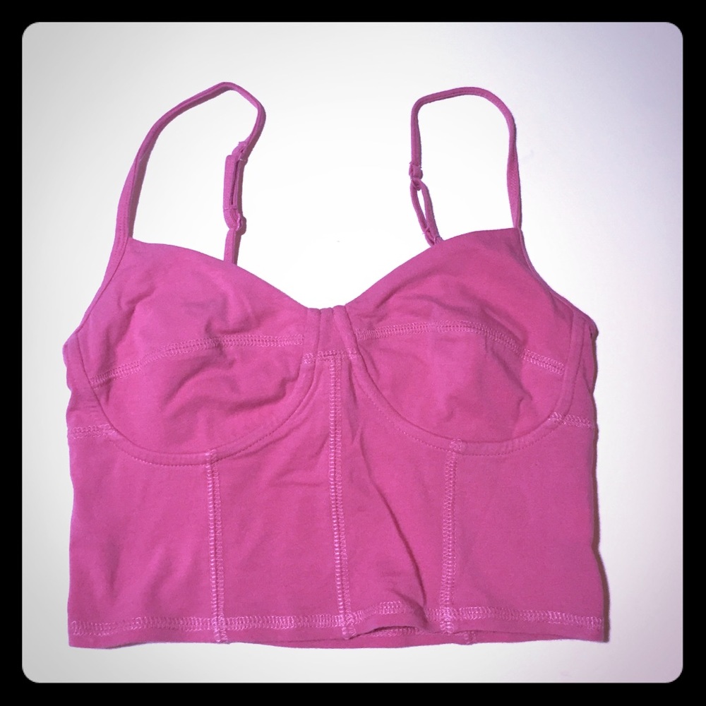 Garage spaghetti strap crop top