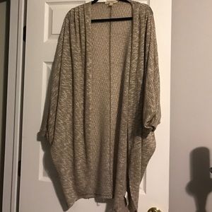 Francesca's Miami Beige Oversized Wrap