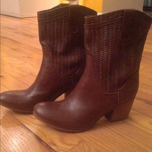 Cowgirl Leather Ankle Boots by Velez
