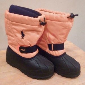 Kids size 10 polo rain/snow boots