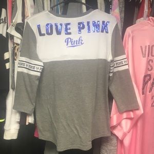 VICTORIAS SECRET PINK BLING SHIRT
