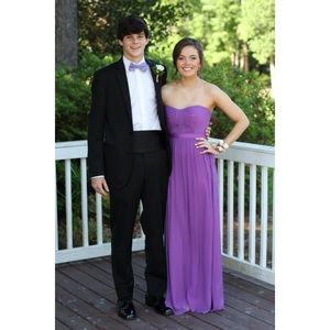 BCBG Purple Strapless Dress