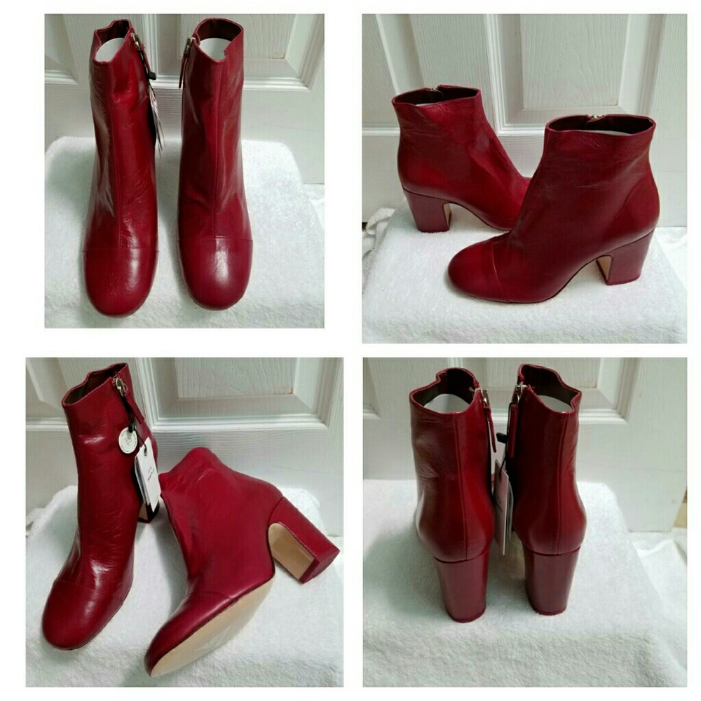 Zara leather ankle boots (6126) - Picture 4 of 4