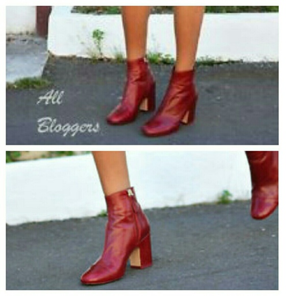 Zara leather ankle boots (6126) - Picture 3 of 4