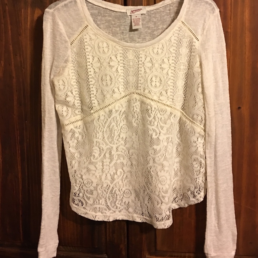 Cream color sheer sweater