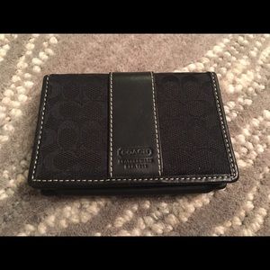 Coach black wallet