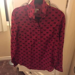 Jcrew size 4 red blouse