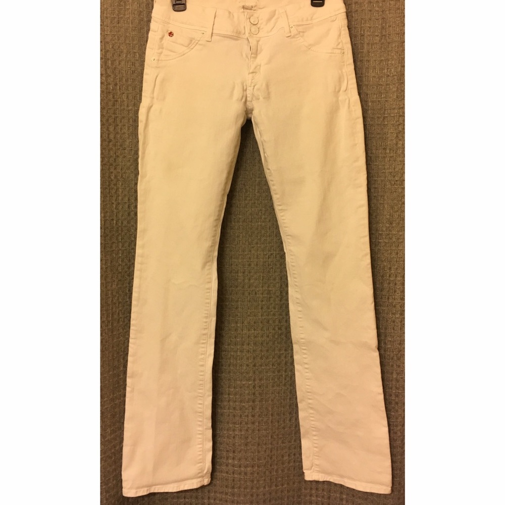 White Bootcut Hudsons
