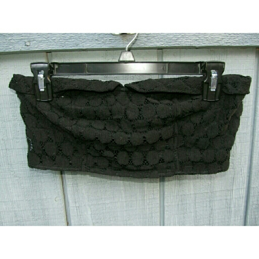 Pins & Needles Black Knit Bralette Crop Top
