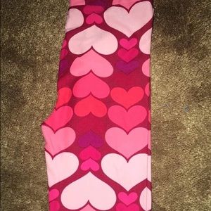 Lularoe kids large/Xl valentine leggings