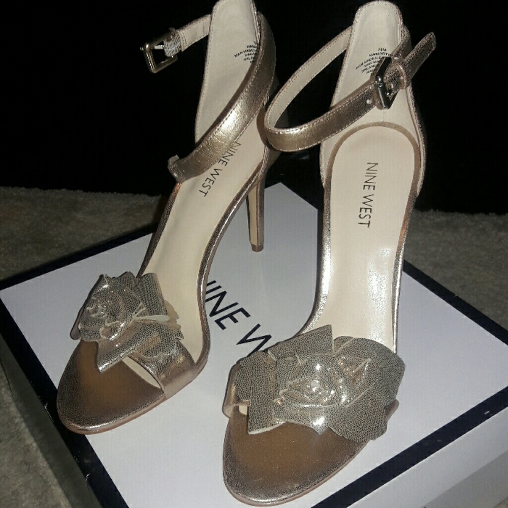 Nine West strappy heels