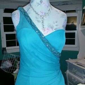 Turquoise prom dress