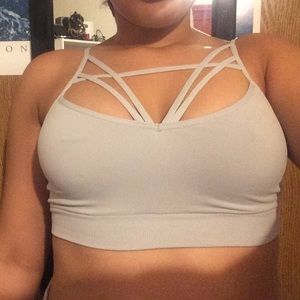 Vs Pink Strappy Bralette