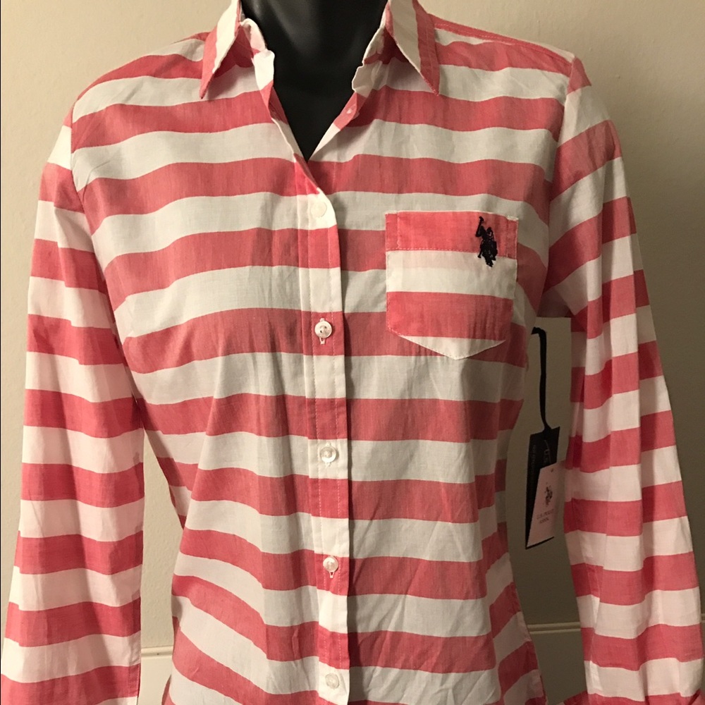 Stripped Long sleeve polo