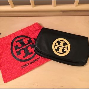 Tory Burch Logo Flap Clutch