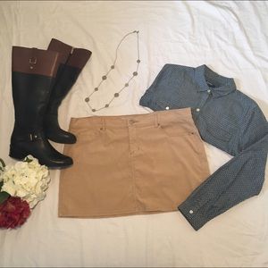 Corduroy Mini Skirt