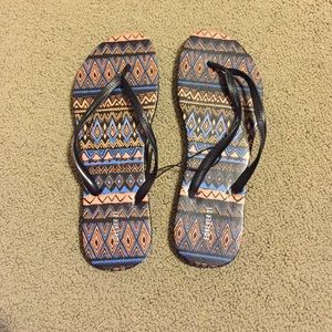 Colorful Printed Flip Flops
