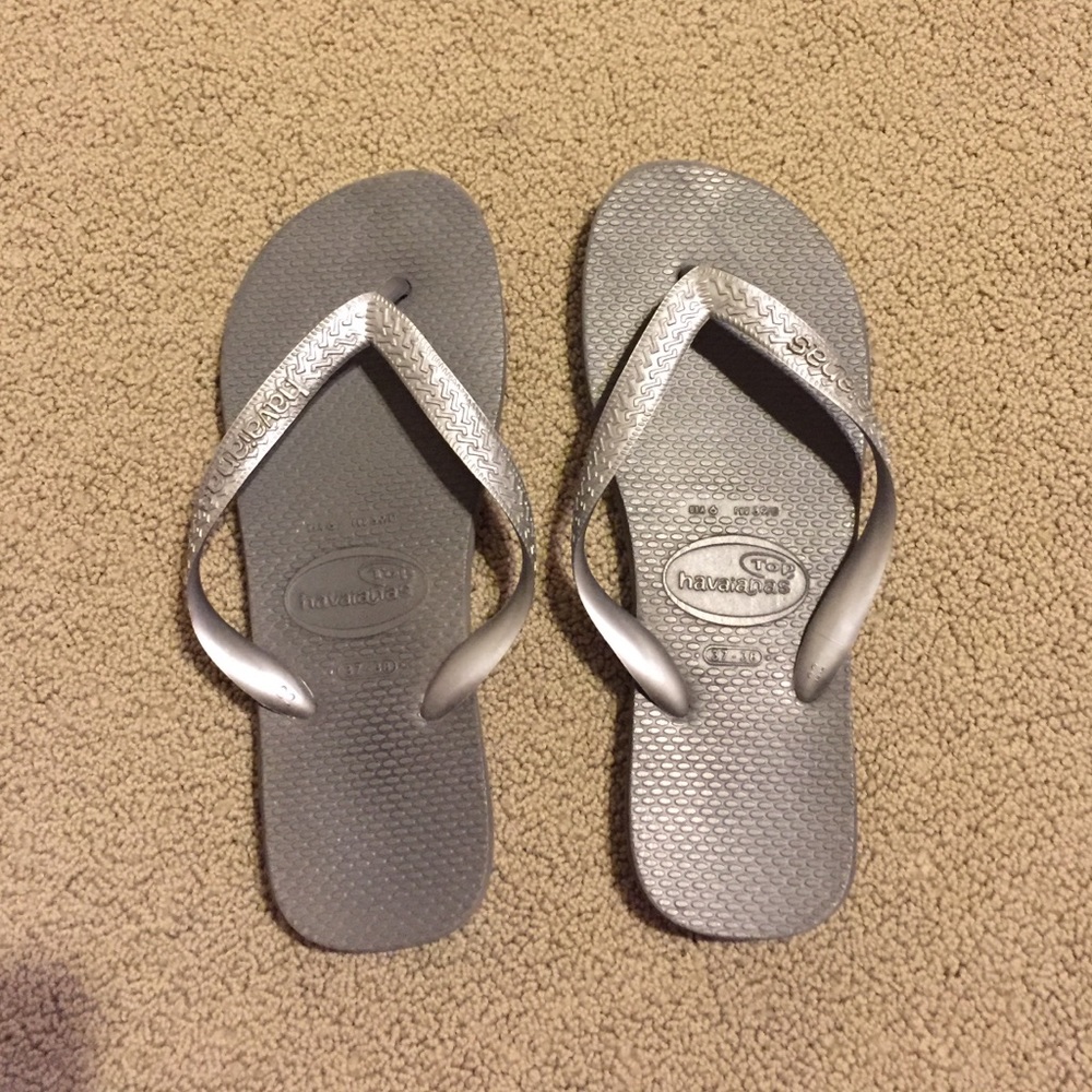 Gray Havaianas Flip Flops