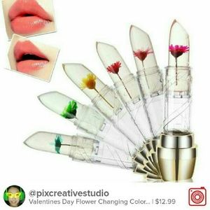 3 Flower Jelly changing color lipstick
