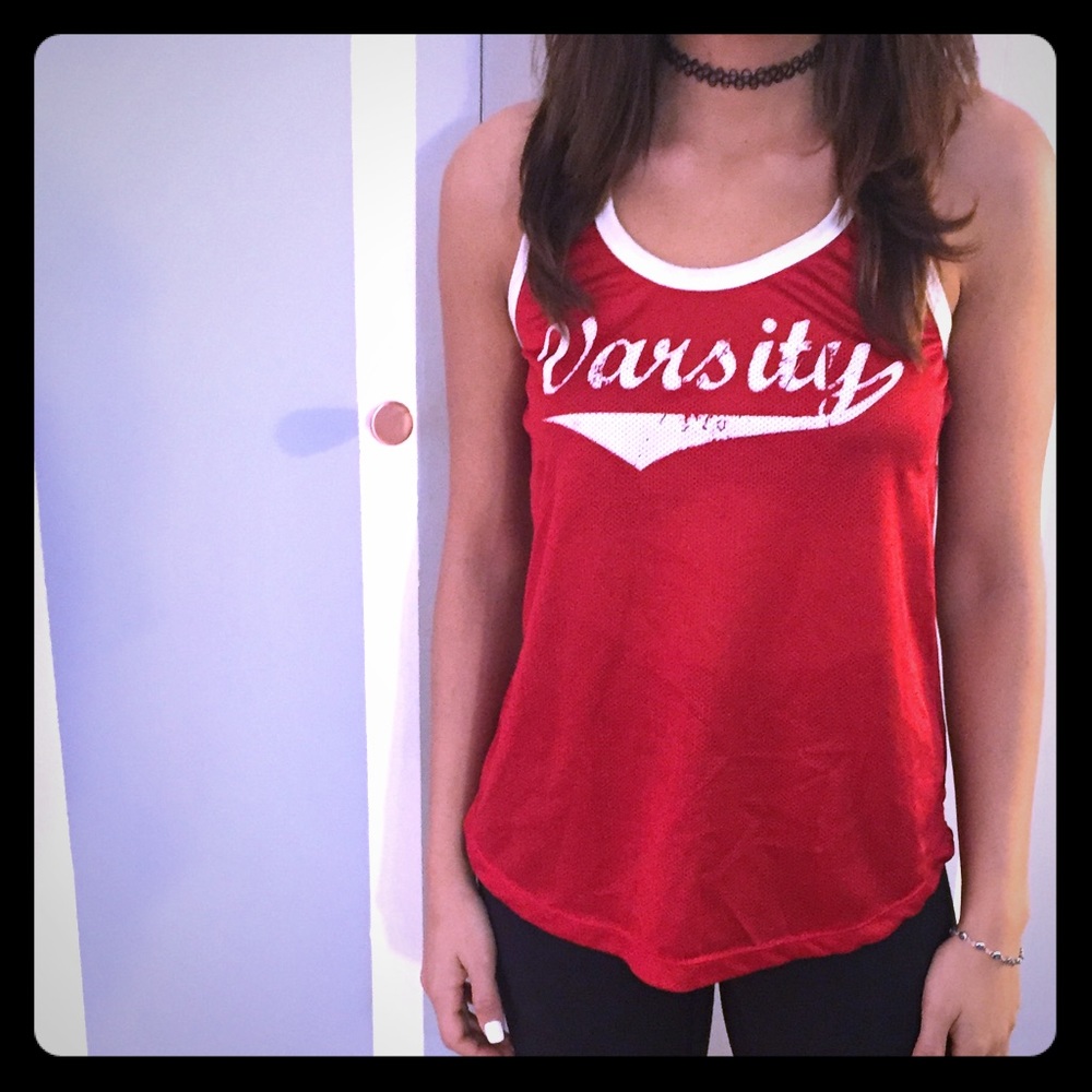 Vintage inspired Varsity Jersey Tank Top