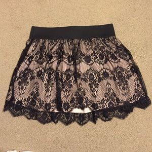 Lace High Waisted Skirt