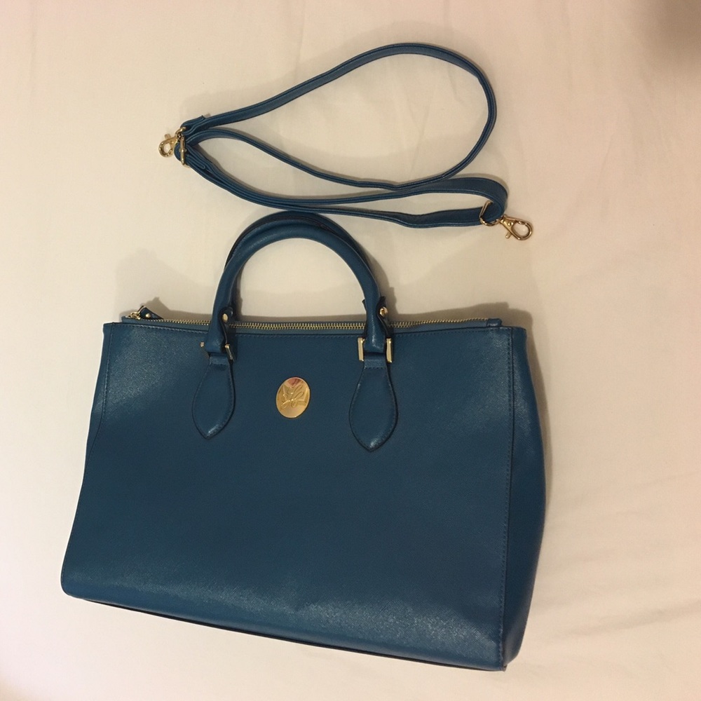 Blue Satchel Bag