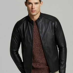 Theory Men Leather Jacket