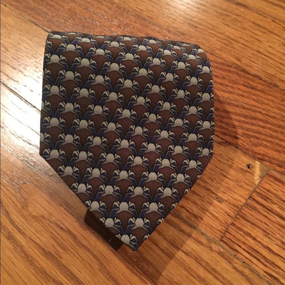 Ties to Nature Crab Tie in Brown