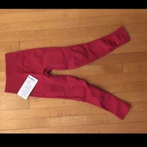 Red lululemon leggings