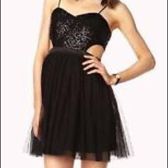 Black Sequin Mini Dress - Picture 4 of 4