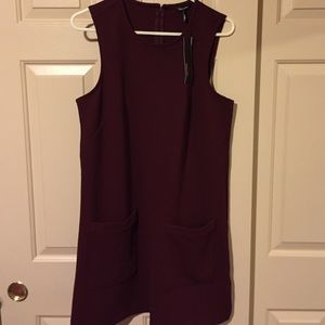 Maroon Shift Dress