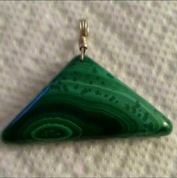 Genuine Malichite Pendant - Picture 2 of 4