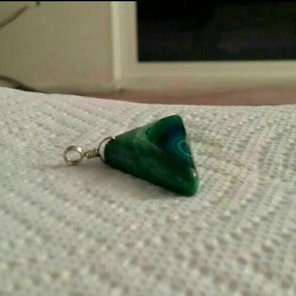 Genuine Malichite Pendant - Picture 3 of 4