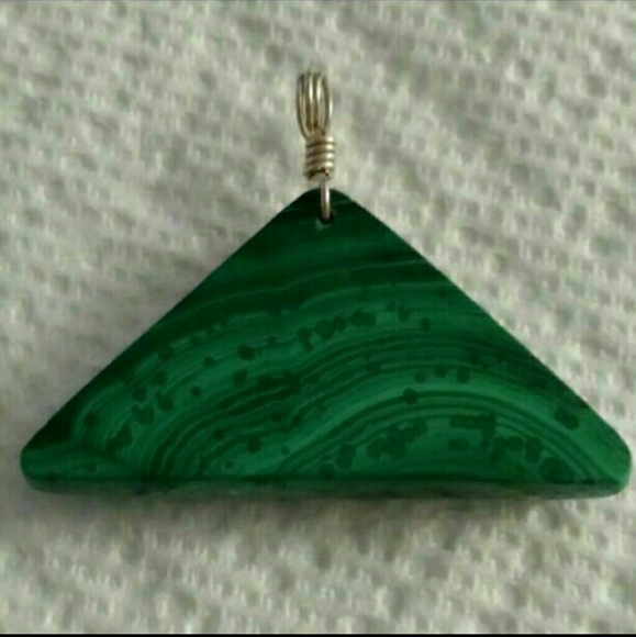 Genuine Malichite Pendant - Picture 4 of 4